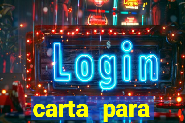 carta para encontrista homem